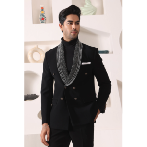 Peter England Black Men Suit