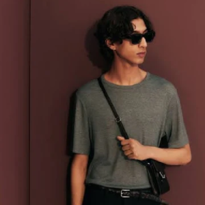 Men’s Regular Fit Lyocell-blend T-shirt