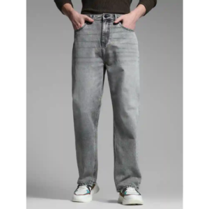 Men’s Straight Fit High-Rise Light Fade Jeans