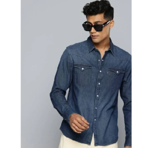Slim Fit Denim Casual Shirt
