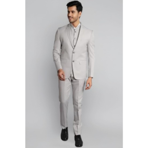 Men’s Solid Two Piece Suit