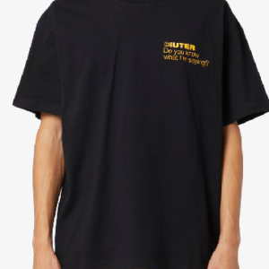 White Oversized Fit Printed T-shirt