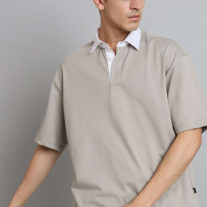Men Loose Fit Polo T-Shirt