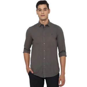 Men’s Slim Fit Solid Casual Shirt