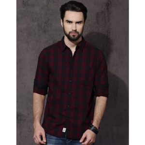 Men Regular Fit Checkered Casual Shirt