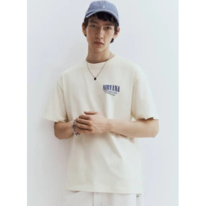 Men’s Nirvana Loose Fit Vintage-look printed T-shirt