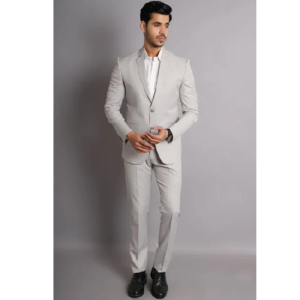Men’s Solid Two Piece Suit