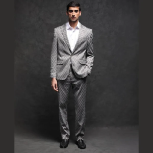 Men’s Slim-Fit Single-Breasted Two-Piece Formal Suit