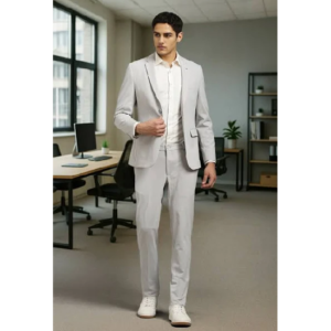 Men’s Single Breasted Casual Two Piece Suit