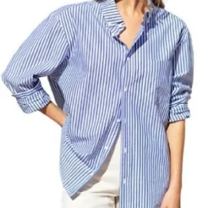 Striped Shirt,Oversized Cotton Shirt for Women