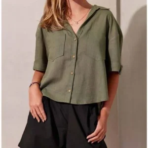 Fit Spread Collar Casual Shirt