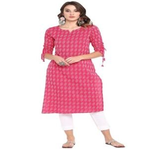 Women’s Cotton Regular Fit Casual Kurta