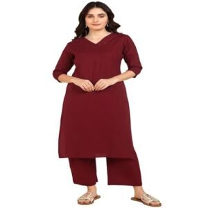 Women’s Solid Straight Kurta Set