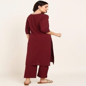 Women’s Solid Straight Kurta Set